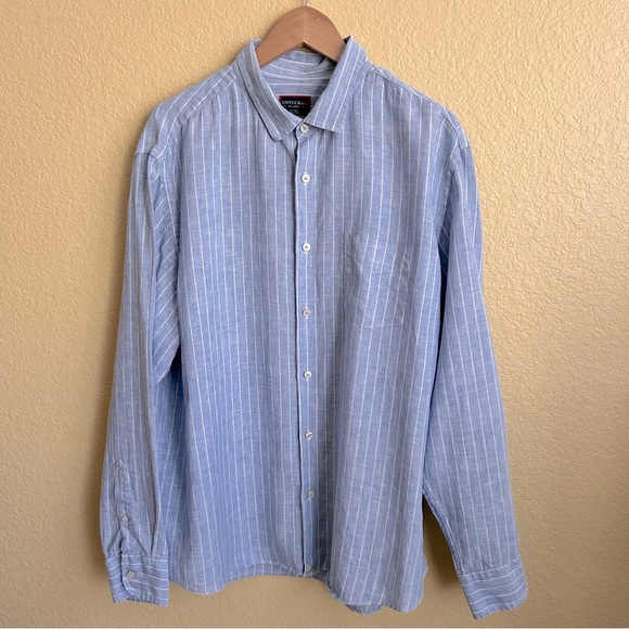 UntuckIt Linen Long Sleeve Button Down Shirt - Picture 2 of 7